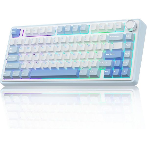 nsihing AULA F75 Mechanische Tastatur, 75%, Hot Swap, Knopf, RGB Gaming-Tastatur