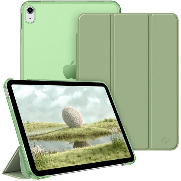 Fintie Tablet-Hülle für iPad 11. Generation 2025 (A16) 11 Zoll, iPad 10. Generation 2022 10.9 Zoll, Ultradünn Case mit transparenter Rückseite Abdeckung, Auto S