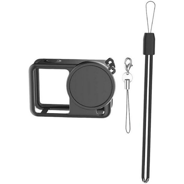 Wigento Für DJI Osmo Action 6 Silikon Body Linsenkappe Schutzcover Schwarz Zubehör Drohne