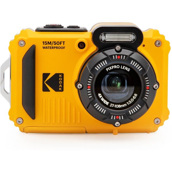 Kodak PixPro WPZ2 - 15 m wasserdicht, gelb Kompaktkamera (16 MP, 4x opt. Zoom, 15 m wasserdicht, stoßfest, staubdicht)