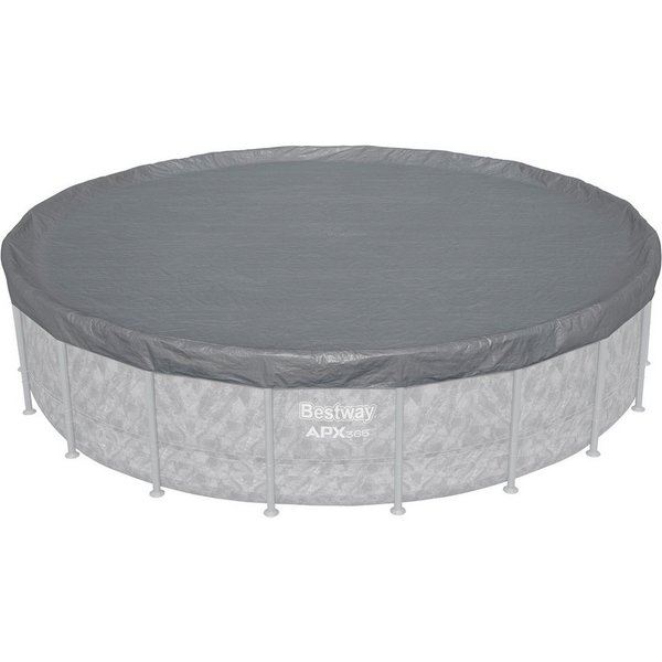 Bestway Pool-Abdeckplane Ø 615 cm (Packung, 1-St., für 610 cm Frame Pools), Integrierter Ganzjahresschutz Polar Shield™