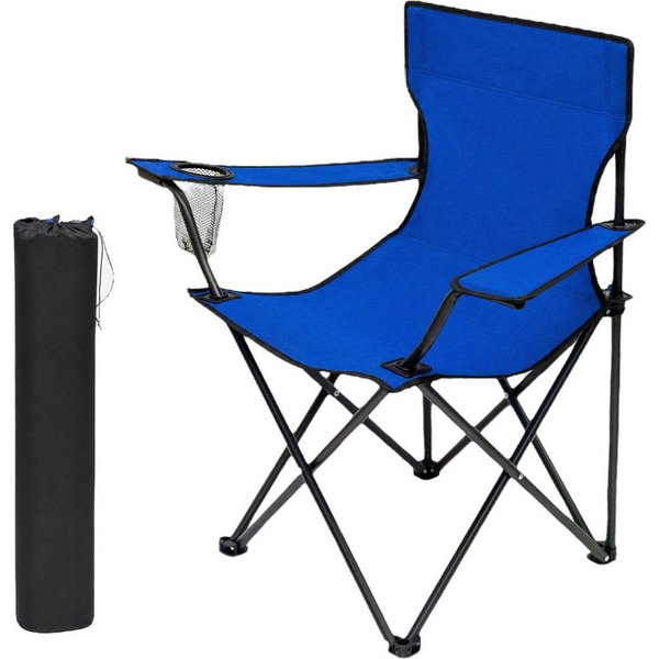 Cozyvibe Campingstuhl Campingstuhl faltbar Klappstuhl Camping Stuhl stabil leicht XXL Robust (Set, 1 St), 1er Set Angelstuhl klappbar mit Getränkehalter & Tasch