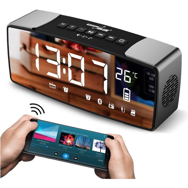 GreenBlue GB200 Bluetooth-Lautsprecher (Bluetooth-Lautsprecher Multi Radiowecker)