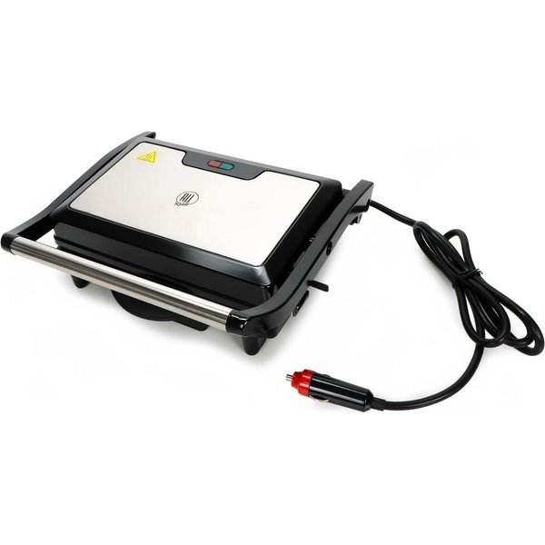 All Ride Kontaktgrill LKW Auto Kontaktgrill mit Zigarettenstecker 12V, 120 W, Reise Kontaktgrill mit Tropfschale