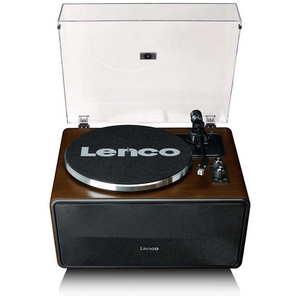 Lenco LS-470WA Plattenspieler (Riemenantrieb, Bluetooth, Bluetooth-Streaming, MP3-Kodierung, Start-Stopp, Riemenantrieb)