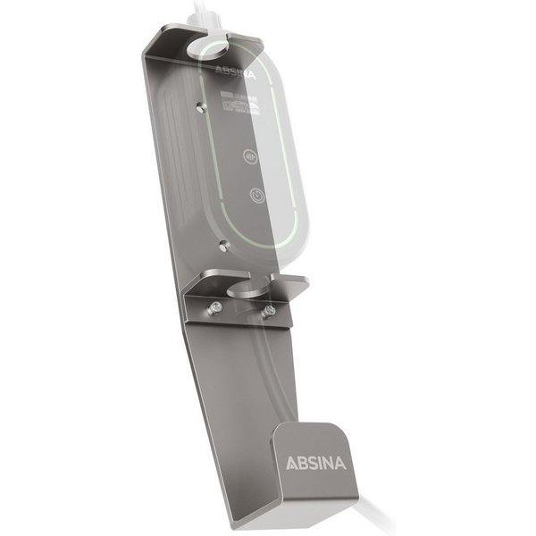 ABSINA Aluminium Typ 2 Wandhalterung für ABSINA Schuko+ CEE Ladekabel Elektroauto-Ladegerät (1-tlg)