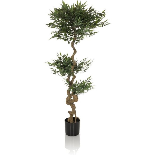 Kunstpflanze ACACIA Künstliche Pflanze Höhe 155.0 cm Strahlenaralie, hjh OFFICE, Höhe 155.0 cm, Künstliche Pflanze Zimmerpflanze Aralie, Kunstbaum im Kunststoff