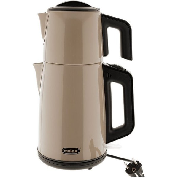 Mulex Wasser-/Teekocher Tee Express 2-in-1 Teekocher & Wasserkocher Beige - 1,2L + 2L, 1650 W