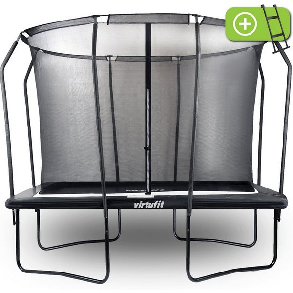 VirtuFit Gartentrampolin VirtuFit Premium Rechteck-Trampolin mit Sicherheitsnetz - 183 x 274 cm