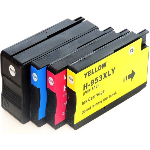 Tonerkartusche Kompatibel 4er Set HP 953XL, 3HZ52AE Druckerpatronen Tinte von D&C, (Druckleistung bis ca. Seiten), 8740