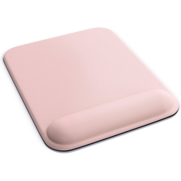 CSL Gaming Mauspad Office Gel Mousepad mit Handgelenkpolster 225 x 280 x 20 mm (1-St), Handballenauflage, Gelpolster ergonomisch, abwaschbar, rosa