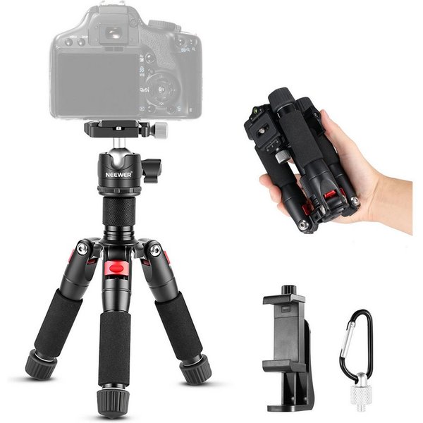 Neewer TP-AAM521 50cm Mini Tischstativ mit 360° Kugelkopf für DSLR Kameras Dreibeinstativ (Desktop Reisestativ mit 1/4" Arca Type QR Plate max Belastung 5kg)