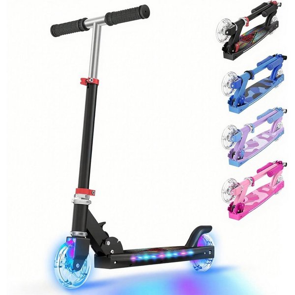OUNUO Scooter Kinderroller für Kinder von 5 bis 12 Jahren, zusammenklappbar