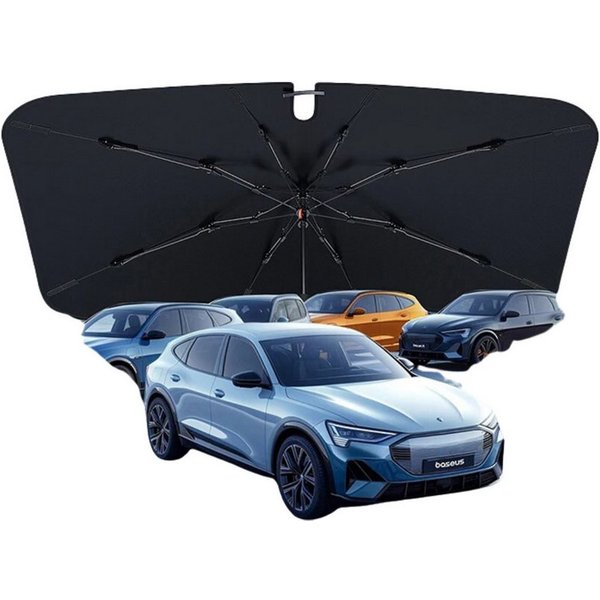 HS.SUPPLY Autosonnenschutz Frontscheibenabdeckung, Auto Sonnenschutzschirm, Auto Sonnenschutz, Universell einsetzbar, gesäumte Ecken