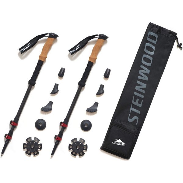 Steinwood Wanderstöcke Trekkingstöcke Damen & Herren - Wanderstock Carbon Ultraleicht mit Ko…