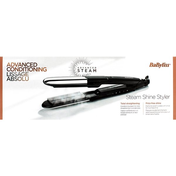 BaByliss Glätteisen BaByliss ST496E Steam Shine Styler Glätteisen