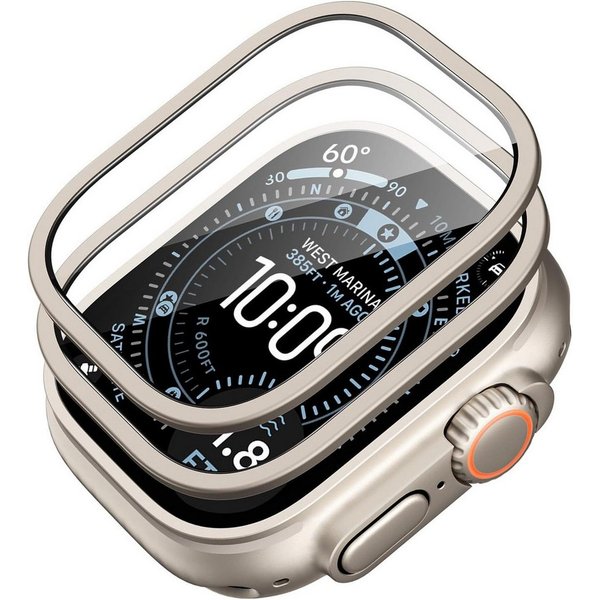 MSM Displayschutzglas 2X Schutzglas für Apple Watch Ultra 3 Ultra 49mm Panzerfolie Titan 9H