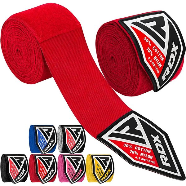 RDX Sports Boxbandagen RDX 4.5m Profi Boxbandagen Boxen MMA Muay Thai, Elastisch Handbandagen