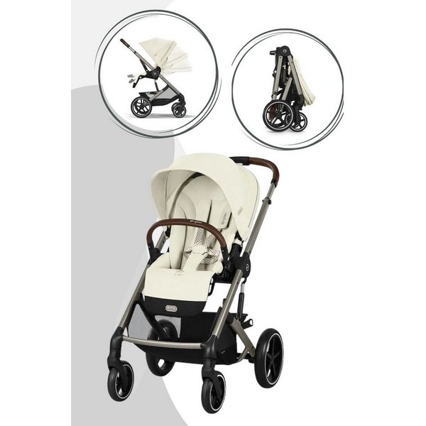 Cybex Kinder-Buggy Balios S Lux Kinderwagen - Kollektion 2025/2026, Mit Sitzeinheit und Einkaufskorb (10 kg), ab Geburt - 4 Jahre (22 kg)