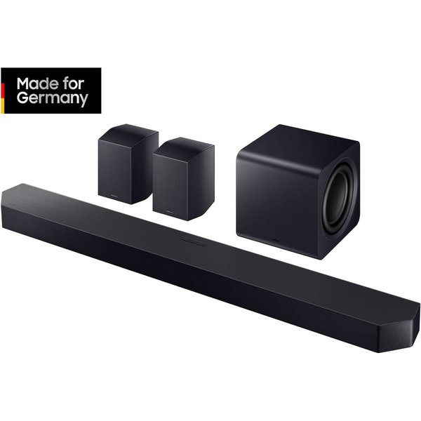 Samsung HW-Q995GF Q-Soundbar Soundbar 11.1.4 (Bluetooth, WLAN (WiFi), 40 W, 11.1.4-Kanal Subwoofer & Rücklautsprecher, Kabellos Dolby Atmos, DTS:X)
