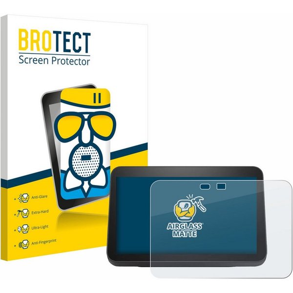 BROTECT Displayschutzglas Folie für Amazon Echo Show 8 2023 (3. Gen), Schutzfolie Glas Panzer Display Schutz matt