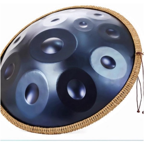FANNOU Handpan 12-Noten-Handpan für Musikliebhaber, 22Zoll handgefertigte Trommel mit ganzen Sets