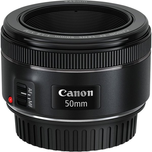 Canon EF 50mm f/1.8 STM Festbrennweiteobjektiv, (Passend für Canon EOS EF/EF-S System Kameras (z.B. EOS 250D)