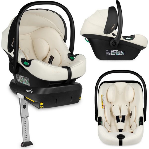 lionelo Babyschale ASTRID I-SIZE, ab: ab Geburt, bis: bis 87 cm, ab: 40,00 cm, bis: 87,00 cm, (Set), Sehr stabiler Träger, Höhenverstellung, Modernes Design