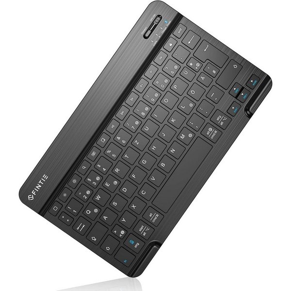 Fintie Ultradünn Bluetooth Tastatur, deutsche Layout QWERTZ Tablet-Tastatur (für iPad Air/Pro/Mini/iPad 10.9/10.2/9.7/iPhone/Samsung/Android)