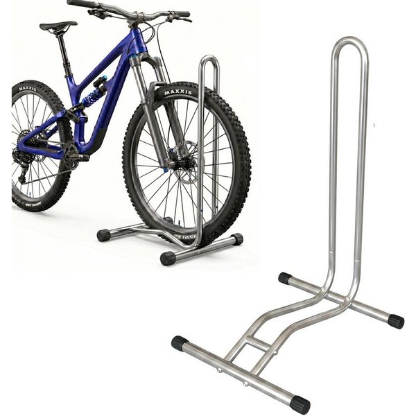 relaxdays Fahrradständer bis 29 Zoll (1-St), silber