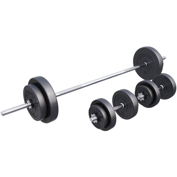 GORILLA SPORTS Langhantel Langhantelset Kunststoff 60 kg - 130 kg