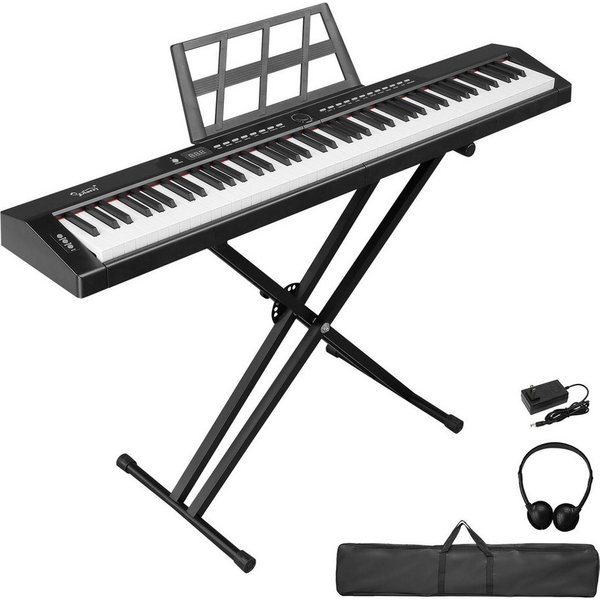 LALAHO Digitalpiano E Piano 88 Tasten, Keyboard für Kinder und Erwachsene, Dual-Bluetooth, mit/ohne Ständer, für Kinder und Erwachsene