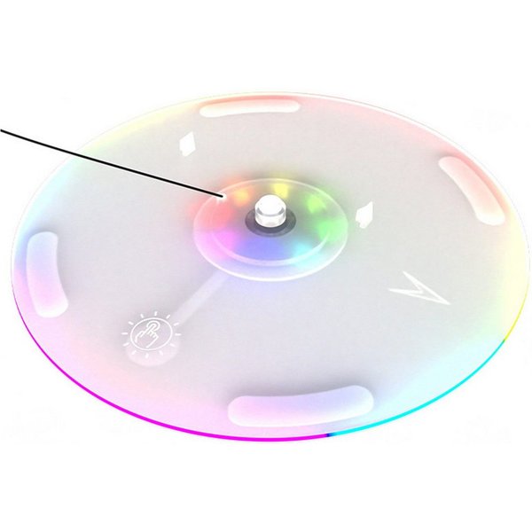 KINSI PS5 Slim Ständer mit RGB-Beleuchtung – Konsole Halterung PlayStation 5-Controller (Verticale standaard)