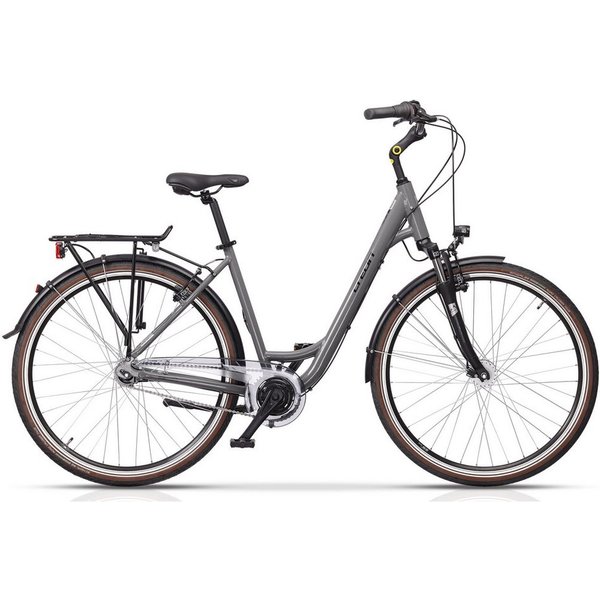 Airtracks Cityrad 28 Zoll Damen City Fahrrad CITERRA SL2 WAVE / LOW STEP Bike, 7 Gang Shimano NEXUS Schaltwerk, Nabenschaltung, (Shimano Nexus 7), Grau - Rahmen