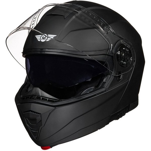 MOTO HELMETS Motorradhelm F-19, Helm für Motorrad, Roller & Scooter, Schnellverschluss, nur 1550g