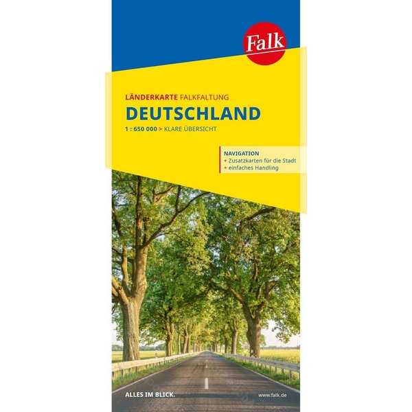 Falk Länderkarte Falkfaltung Deutschland 1:650.000 / diverse