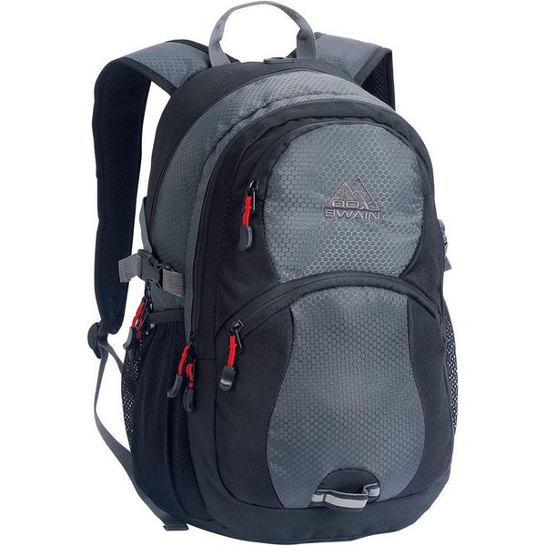 Cox Swain Notebookrucksack Sportlich Leichter DISTRICT Schulrucksack Gepolstert (1-tlg., Strapazierfähig mit Ergonomischem Rückenteil), Bis 15,4" Notebook Waben