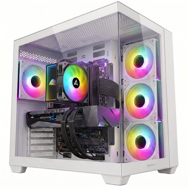 Meinpc AMD Ryzen 7 mit GeForce RTX 5060 Gaming-PC (AMD Ryzen 7 5700X, RTX 5060, 32 GB RAM, 1000 GB SSD, Luft, Windows 11 Pro - RGB - Gaming)