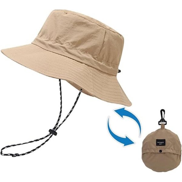 Blusmart Fischerhut Wasserdichter Bucket Hat Wanderhut (Faltbarer, UV-geschützter Strand-Sonnenhut, Wasserdicht und schnelltrocknend, Einheitsgröße) Geeignet fü