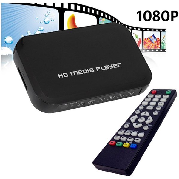 Bolwins A28C USB SD MMC HDMI VGA AV YPbPr Media Player +IR Fernbedienung 1080p Kompaktanlage (1080P, n.V., Multimedia Player, 0 GB Festplatte, 1080p HD Wiederga