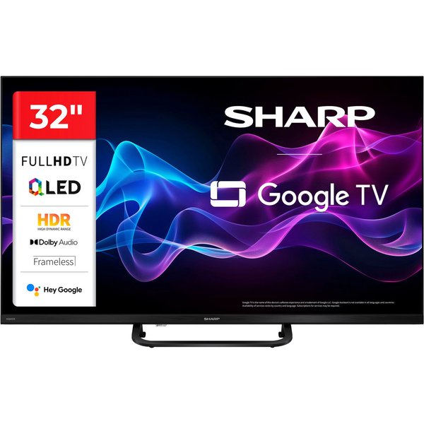 Sharp 2T-C32HF3x QLED-Fernseher (80 cm/32 Zoll, Full HD, Smart-TV, Google TV)