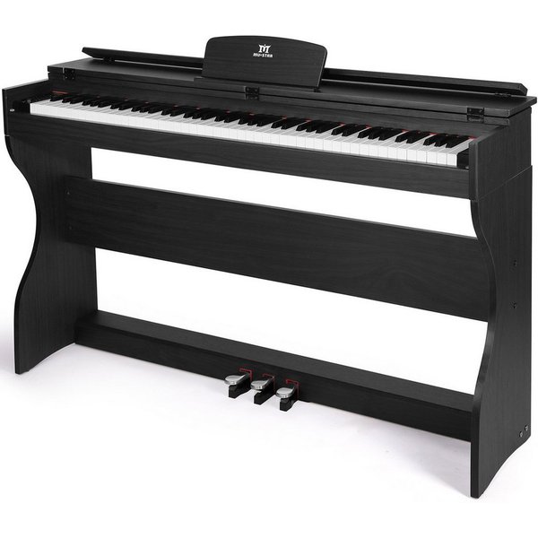 MUSTAR Digitalpiano E-Piano mit 88 Tasten, Ständer, 3 Pedalen, 2 Kopfhöreranschlüssen (1-St), für Anfänger, LCD-Bildschirm,2x20W Lautsprecher, USB/MIDI