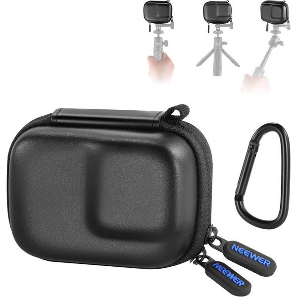 Neewer Kameratasche Kameratasche Case kompatibel mit DJI OSMO Action 5 Pro 4 3 (Packung), kleine Reise Aufbewahrungstasche Hülle mit Karabiner