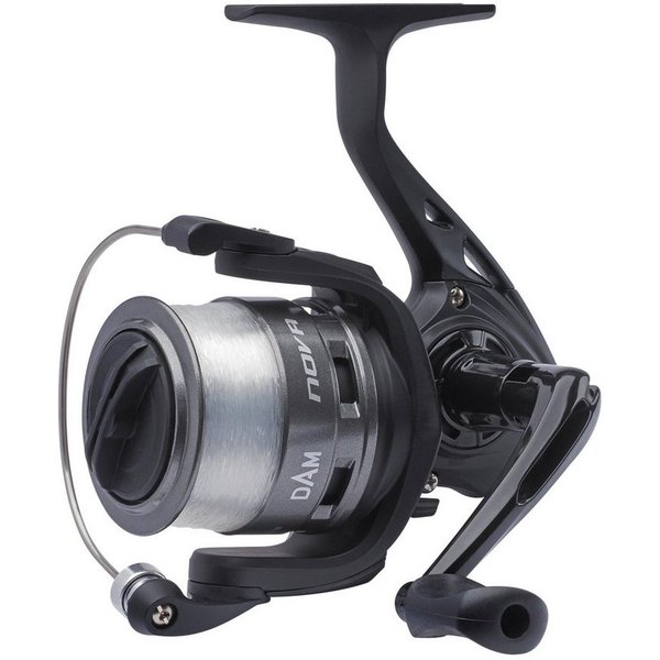 DAM Fishing Spinnrolle Quick Nova FD Spinning Reel Rolle in 7 ver. Größen - mit mono Schnur), Rolle mit Schnur