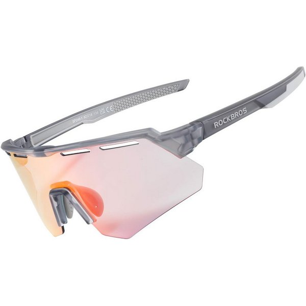 ROCKBROS Fahrradbrille Fahrradbrille Photochromatisch, (Dutdoor-Laufen Sport Rennrad Winddichte Brille, für Kurzsichtige Unisex), Photochrome Linsentechnologie
