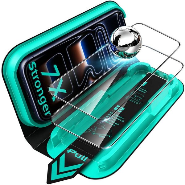 ESR Displayschutzglas Armorite Displayschutz für das iPhone 18 Pro Max für Apple iPhone 18 Pro Max/17 Pro Max, 9H-Härte, 7-fache Stoßdämpfung, UltraFit Aufbring