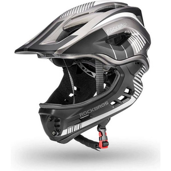 ROCKBROS Fahrradhelm Rockbros 32SBTG-S Kinderfahrradhelm mit Visier