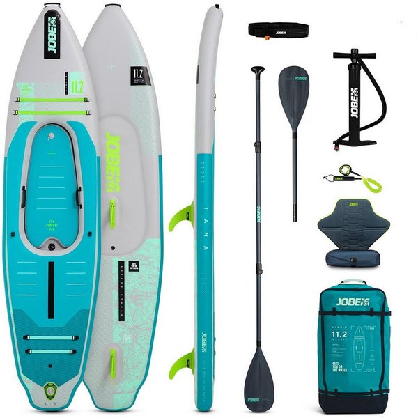 Jobe SUP-Board Aero Tana Hybrid SUP 11.2 Premium SUP & Kajak Board Paket 340 x 86cm