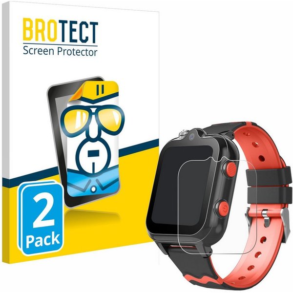 BROTECT Displayschutzfolie Schutzfolie für Yuede Kids Smartwatch 1.69", 2 Stück, Displayschutz Schutz Folie Klar Transparent