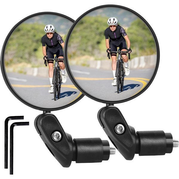 FELIXLEO Fahrradspiegel Fahrradspiegel 360 Grad Drehbar Universal für City Mountainbike (2-St)